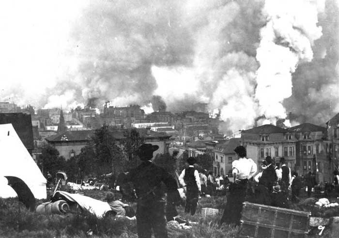 آتش سوزی ناشی از زلزله، ۱۸ آوریل سال ۱۹۰۶ سان فرانسیسکو