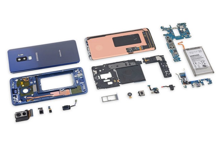 گلکسی اس 9 پلاس از کالبدشکافی ifixit امتیاز ۴ گرفت