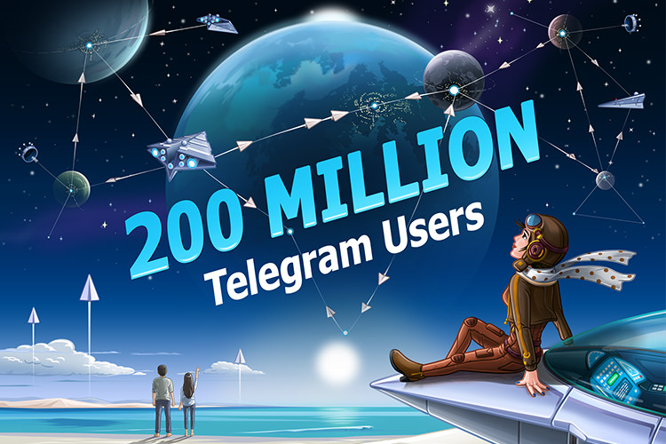 تلگرام به رکورد ۲۰۰ میلیون کاربر فعال ماهانه دست یافت