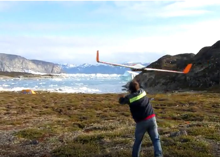 هواپیمای بدون سرنشین مورد استفاده در مطالعه گرینلند