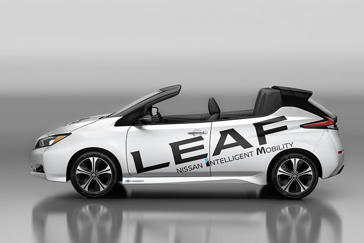 Nissan Leaf Convertible / خودروی روباز کانورتیبل نیسان لیف
