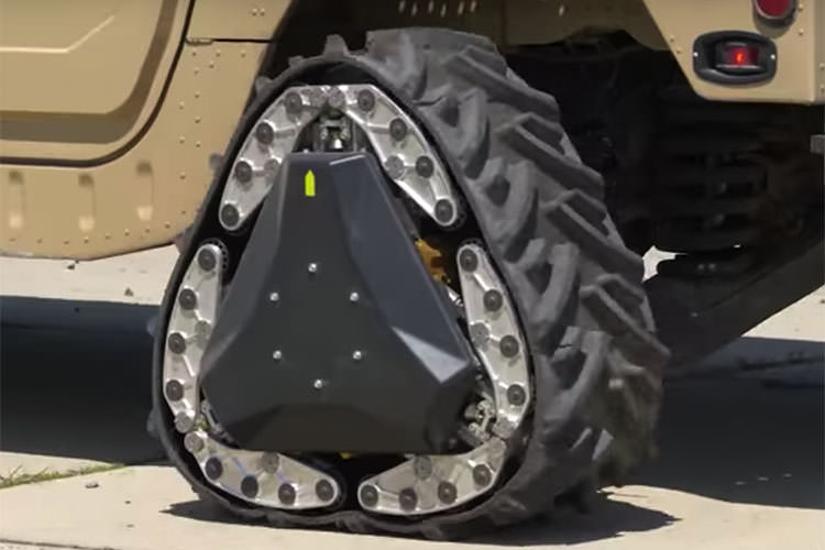 DARPA reconfigurable wheel-track / چرخ شنی قابل تغییر دارپا