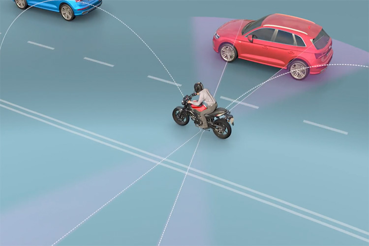 فناوری هشدار برخورد ۳۶۰ درجه برای موتورسیکلت‌ معرفی شد