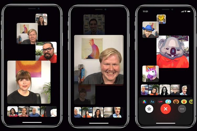 اپل قابلیت تماس تصویری گروهی را در iOS 12 به فیس‌ تایم افزود