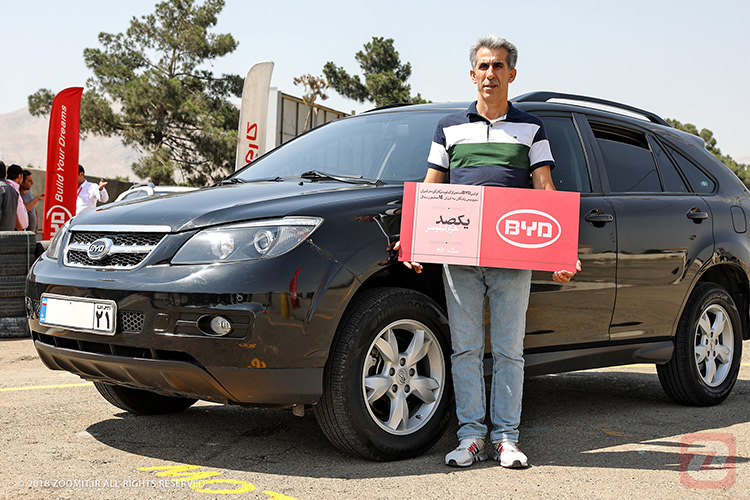 کارمانیا اولین خودرو BYD با کارکرد ۱۰۰ هزار کیلومتر در ایران را جشن گرفت