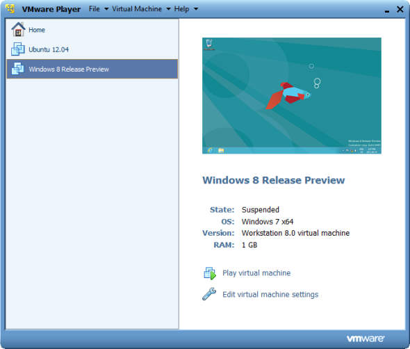 vmware player virtual machine