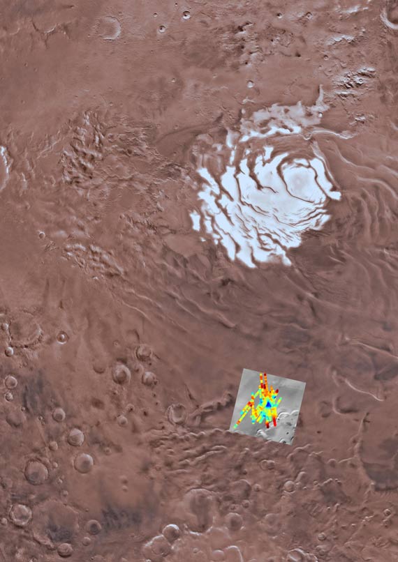 کشف دریاچه‌ ای در  مریخ 
