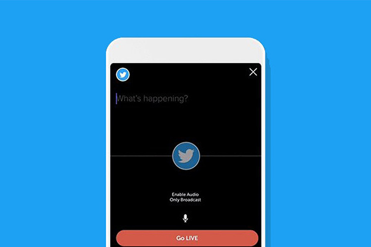 توییتر اکنون از پخش زنده صوتی پشتیبانی می‌کند
