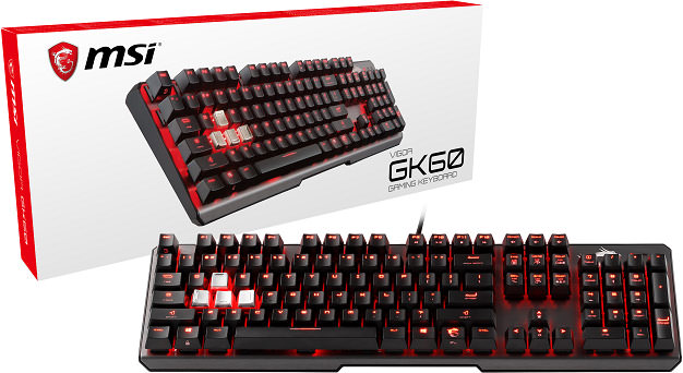 کيبورد ام‌اس‌آي / MSI GK60 Keyboard