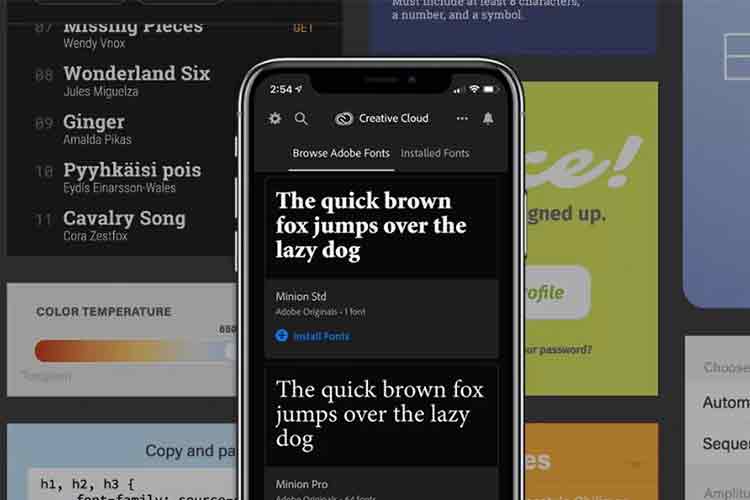 ادوبی صدها فونت جدید برای سیستمعامل iOS منتشر کرد