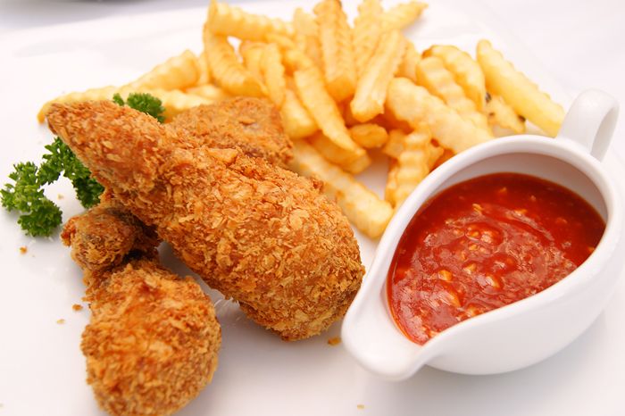 مرغ سوخاری / Fried chicken