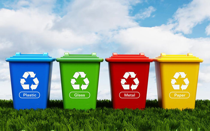 سطل‌ های مخصوص جمع آوری زباله های قابل بازیافت