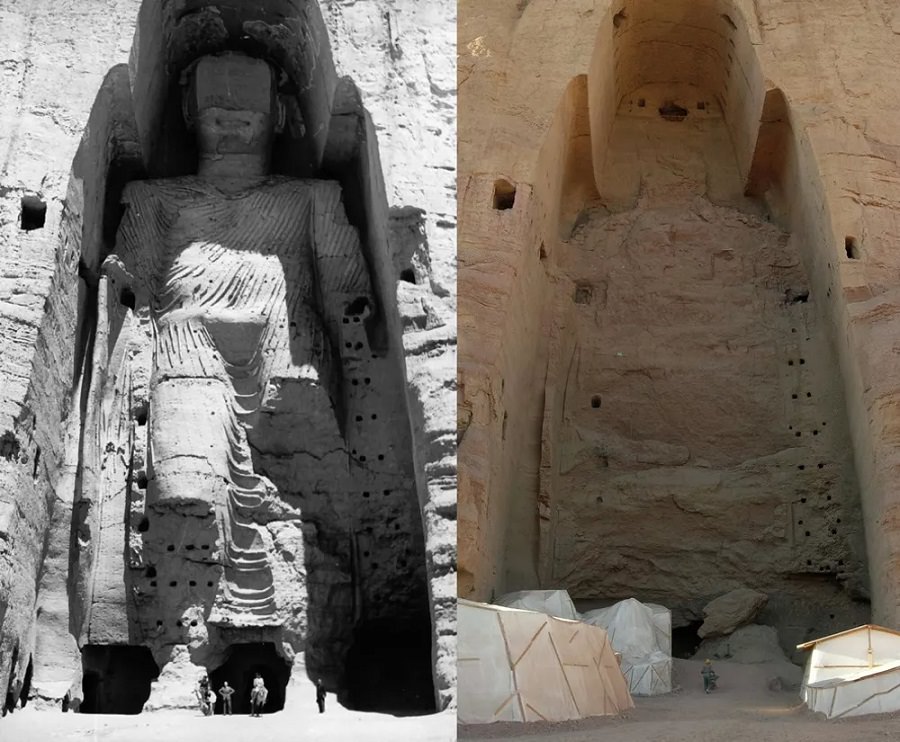 The taller Buddha of Bamiyan 
