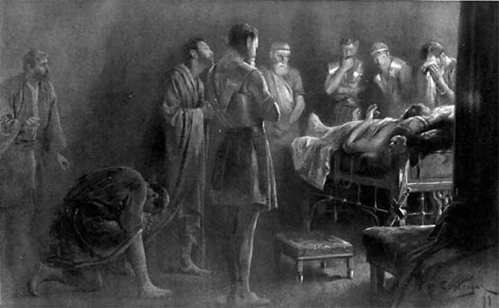 اسکندر مقدونی در بستر مرگ