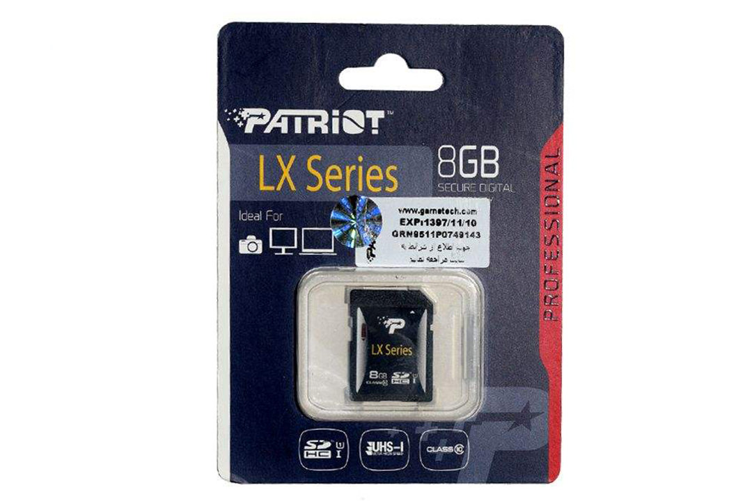 Patriot LX Series SDHC Class 10 UHS-I U1 8GB