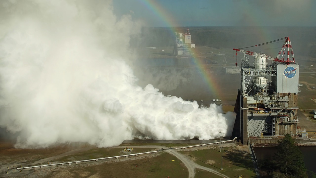 تست موتور موشک توسط ناسا