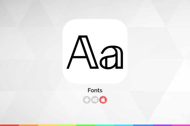 زوم‌اپ: Fonts؛ صفحه‌کلیدی با فونت‌های مختلف برای iOS