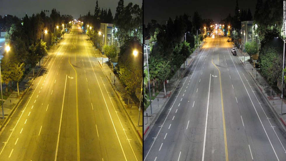 تفاوت نورپردازی سطح شهر
