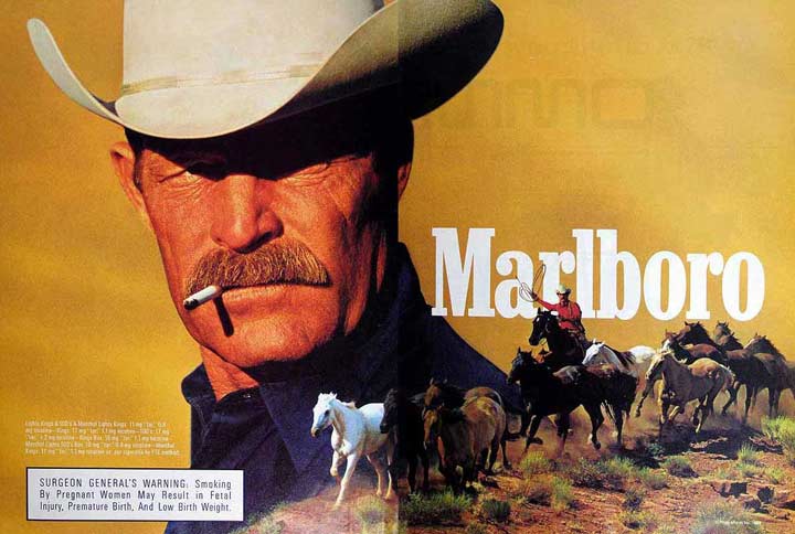 یکی از تبلیغات سیگار مالبرو