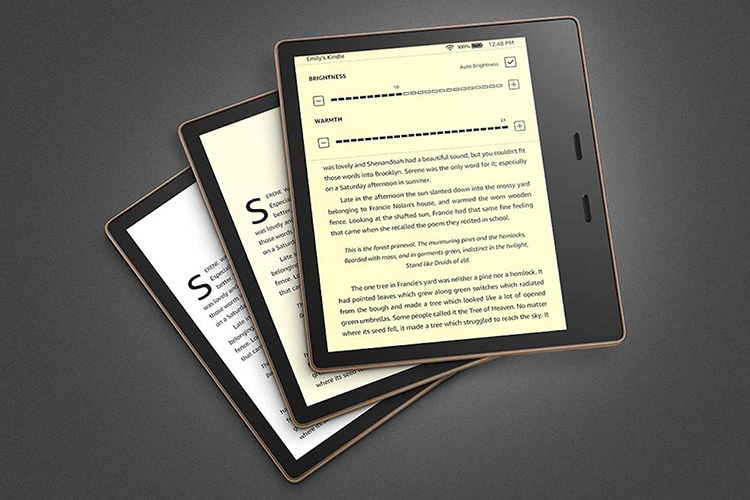 Kindle Oasis جدید آمازون از صفحه نمایش رنگی قابل تنظیم برخوردار است