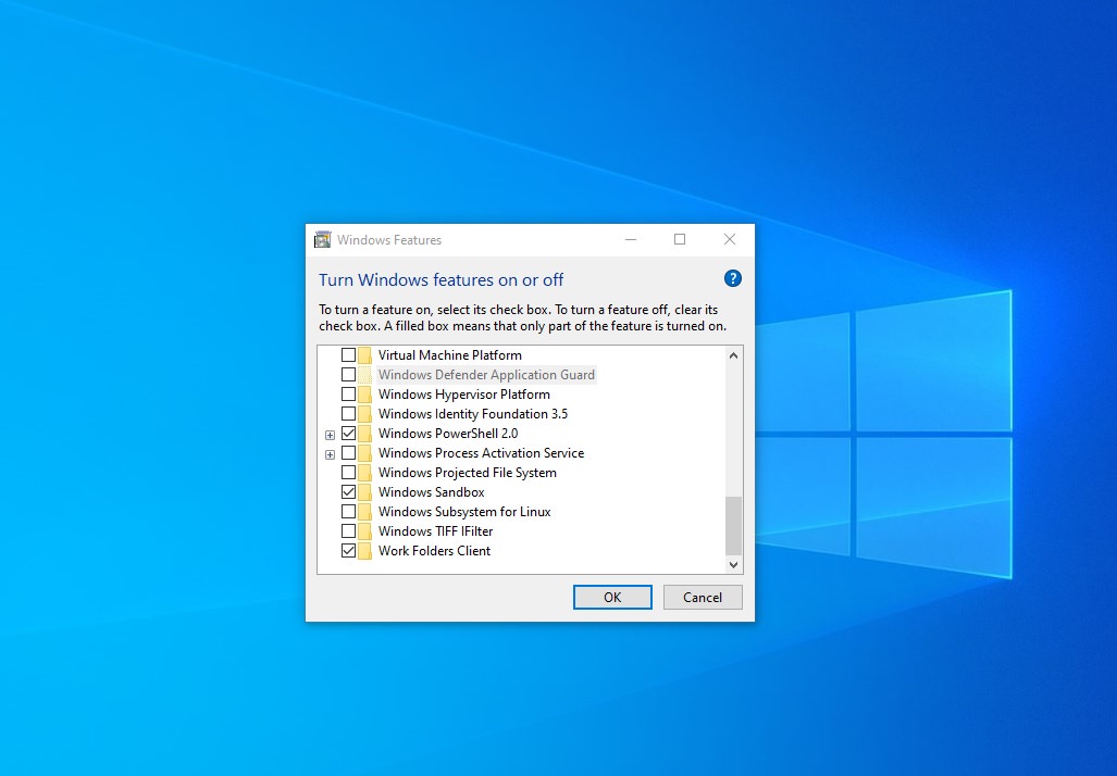 your system administrator disabled windows features