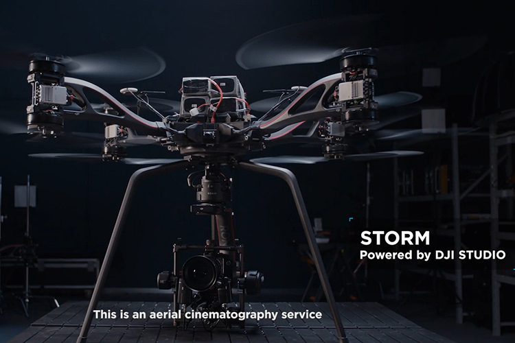 DJI Studio پهپاد پیشرفته STORM با قابلیت حمل دوربین ۱۸.۵ کیلوگرمی را معرفی کرد