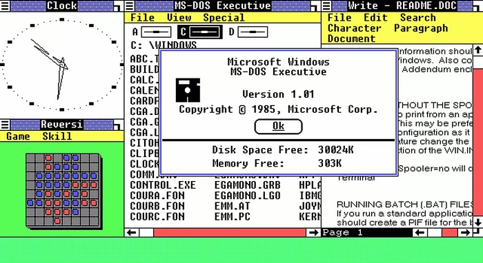 ویندوز ۱.۰ / windows 1.0