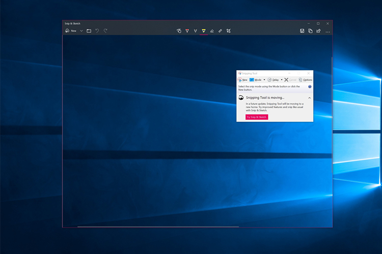 برنامهی Snip and Sketch برای ویندوز 10 با قابلیتهای جدید بهروز شد