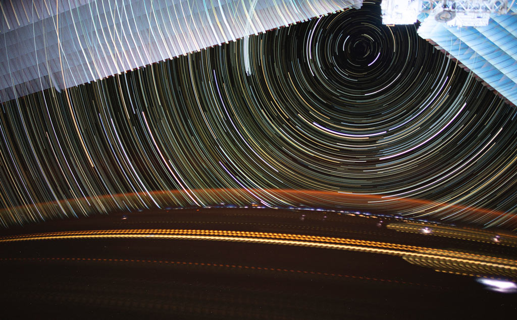 دنباله‌های نور در ایستگاه فضایی بین‌المللی