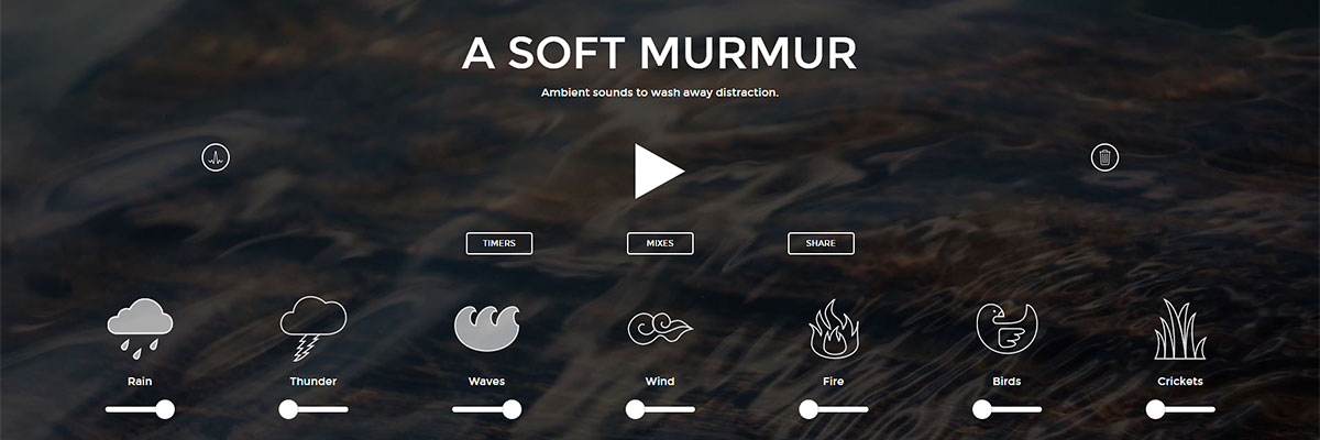 اسکرین شات وب سایت A Soft Murmur