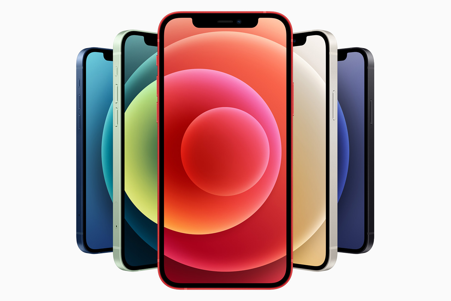 نمای جلو آیفون ۱۲ / iPhone 12 اپل رنگ بندی