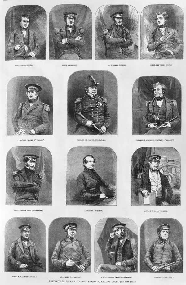 عکس‌‌هایی از سر جان فرانکلین و افرادش در سال ۱۸۴۵ 