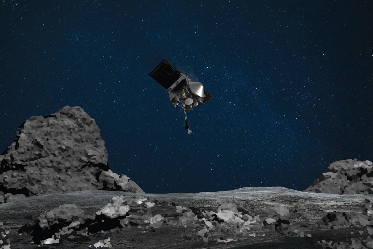 ناسا در آستانه دستاوردی بزرگ؛ فضاپیمای اسیریس رکس به‌زودی از سیارک بنو نمونه‌برداری خواهد کرد