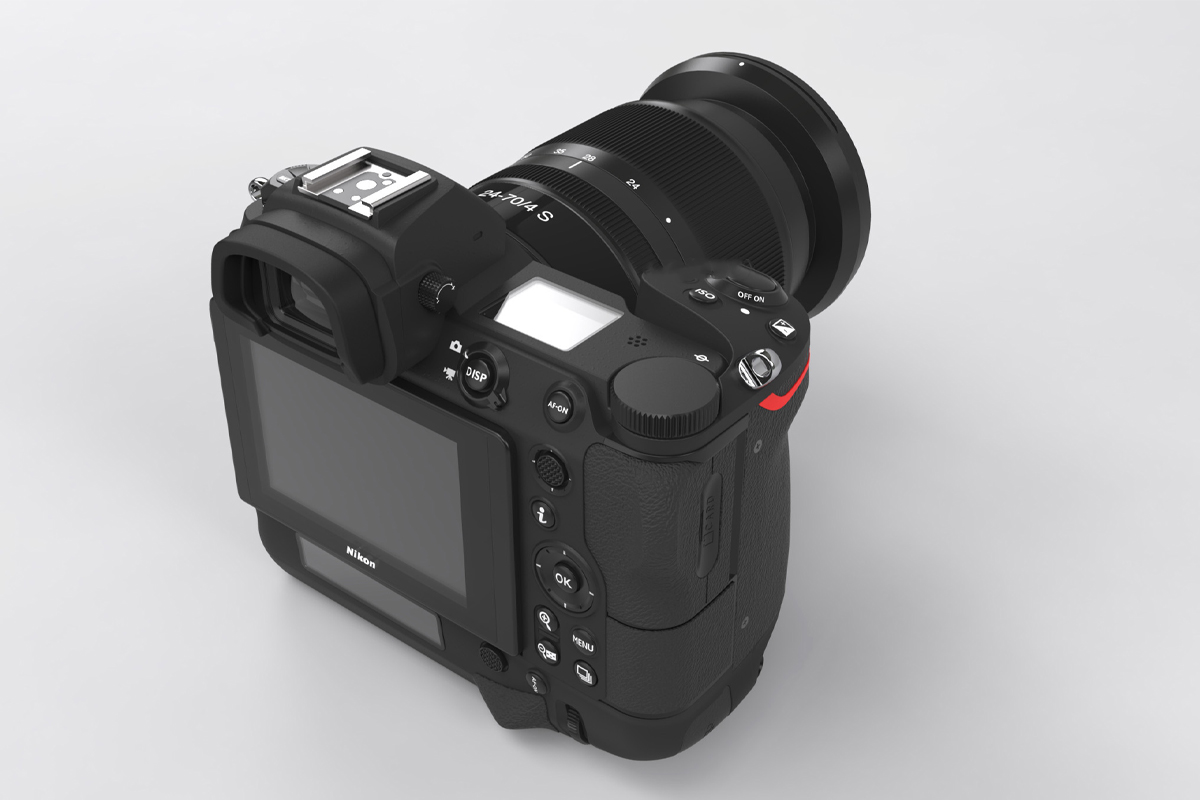 دوربین نی زد 9 / Nikon Z9 نمای پشت از بالا نمایشگر LCD و منظره یاب الکترونیکی و دکمه ها
