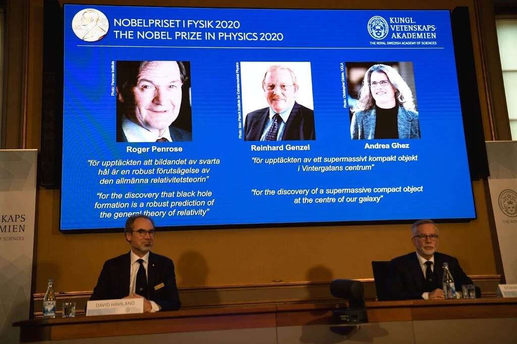 نوبل فیزیک ۲۰۲۰ به پاس پژوهش‌ها درباره سیاه ‌چاله به سه دانشمند اهدا شد