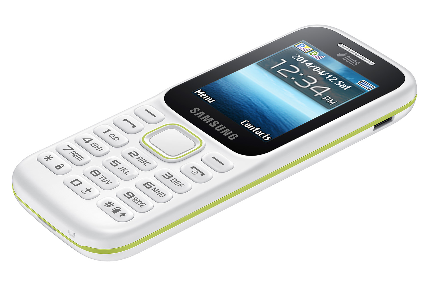 گوشی Samsung B310E  نمای جلو و بغل صفحه کلید و صفحه نمایش / سامسونگ B310E