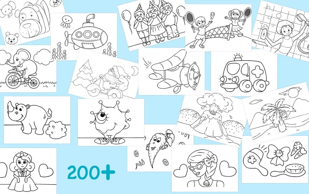 اسکرین شات اپلیکیشن First Coloring book for kindergarten kids
