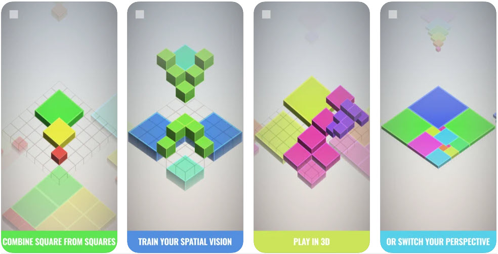 اسکرین شات بازی Isometric Squares - puzzle ²
