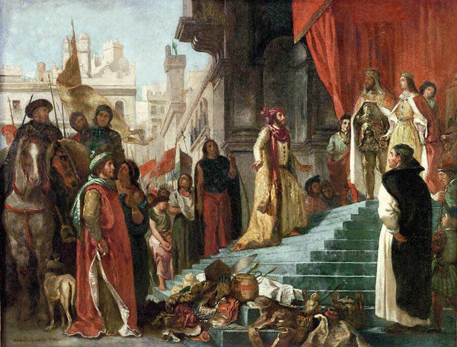 «بازگشت کریستوف کلمب» اثر یوجین دلاکروا، ۱۸۳۹