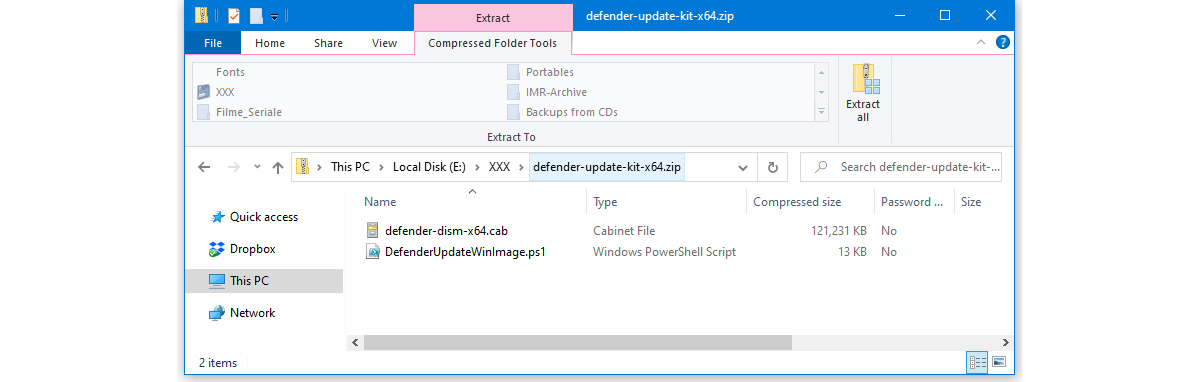 آپدیت بسته ویندوز دیفندر / Windows Defender در ایمیج نصب ویندوز ۱۰ / Windows 10