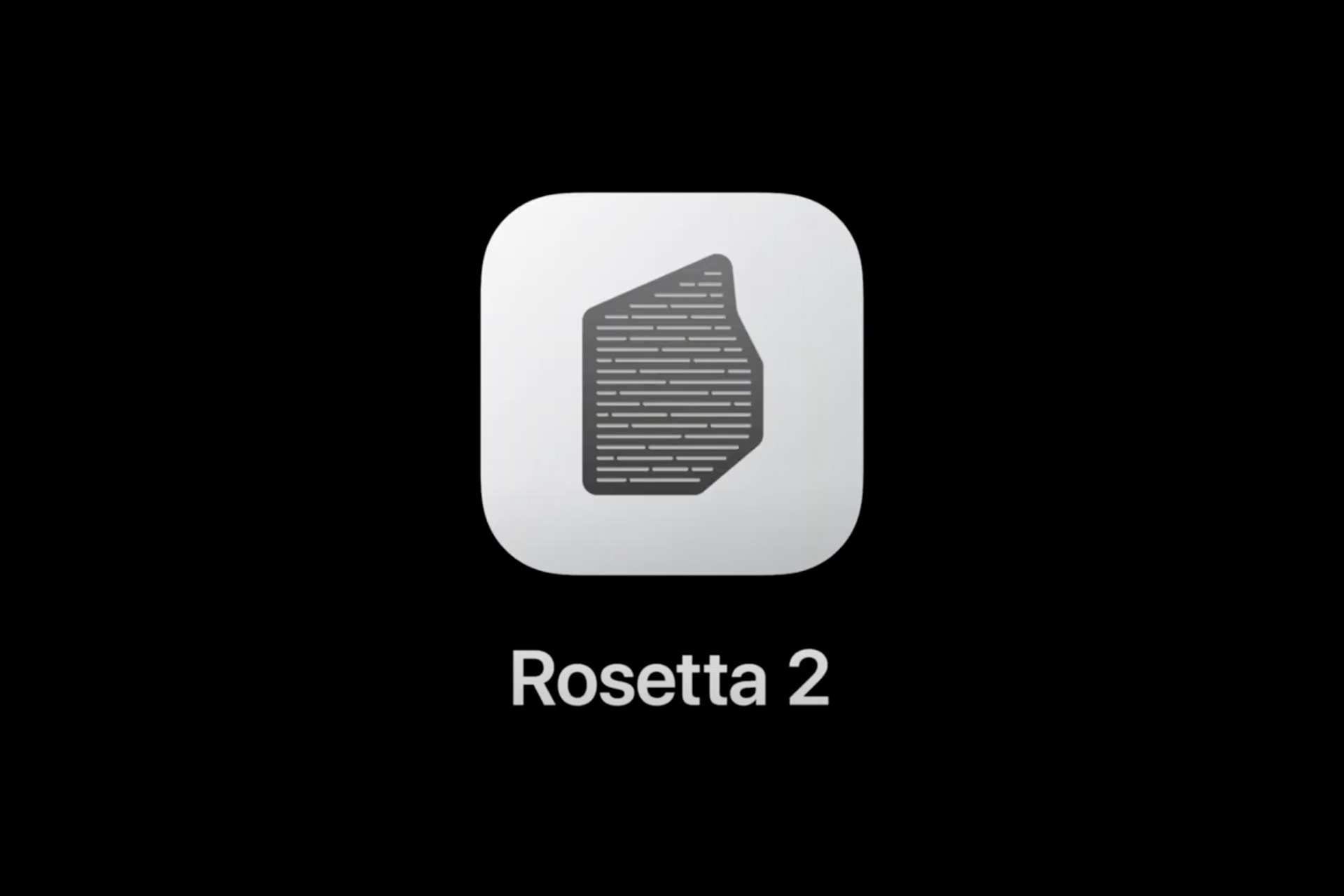 لوگو روزتا 2 اپل / Apple Rosetta 2