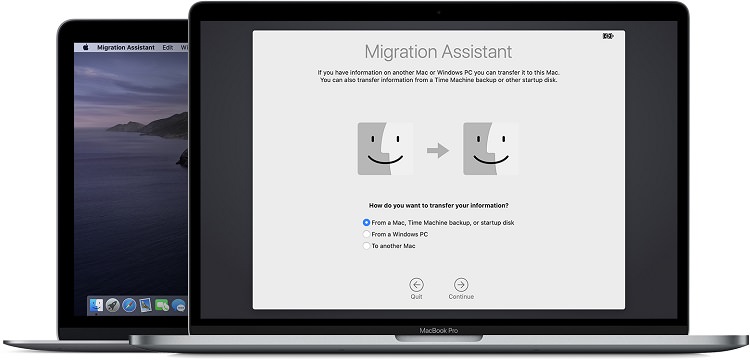 برنامه Migration Assistant برای انتقال فایل از مک بوک