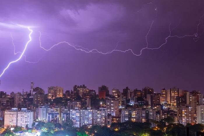 صاعقه بزرگ برزیل / Brazil massive lightning