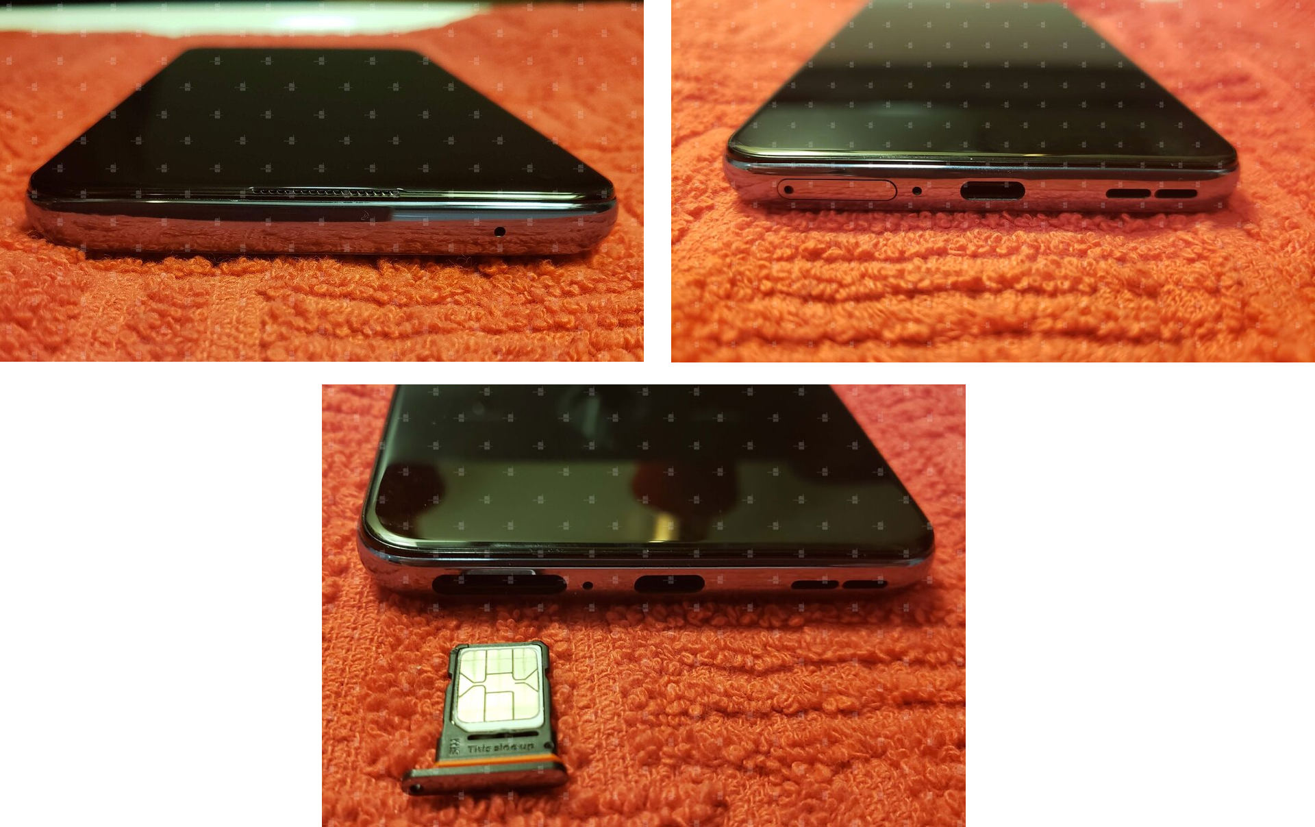 بخش پایین و بالا وان پلاس ۹ / OnePlus 9 5G فاش شده با سینی سیم کارت