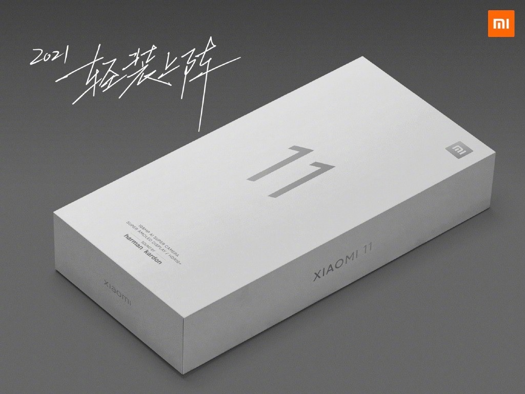 جعبه شیائومی می ۱۱ / Xiaomi Mi 11 از نمای سه رخ