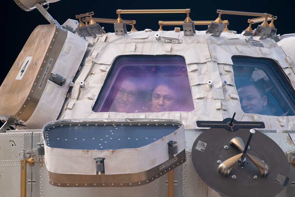 فضانوردان در رصدخانه کیوپولا