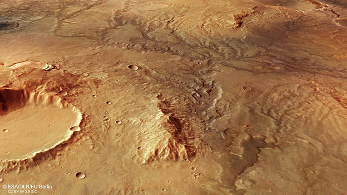 علائم وجود آب در گذشته مریخ