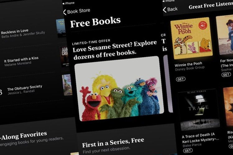 اپل به کاربران کتاب و کتاب صوتی رایگان می‌دهد