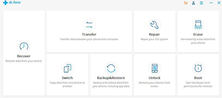 اپلیکیشن dr.fone / dr.fone app