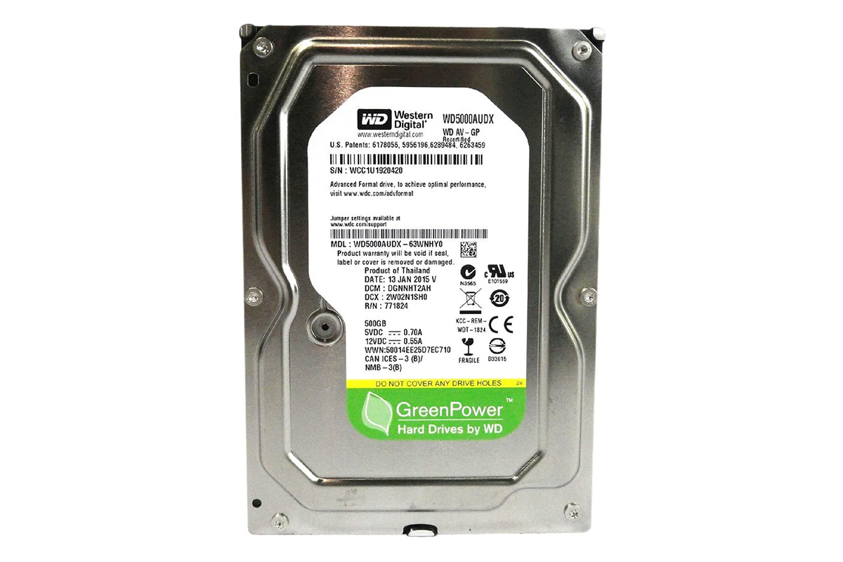 وسترن دیجیتال AV-GP WD5000AUDX ظرفیت 500 گیگابایت